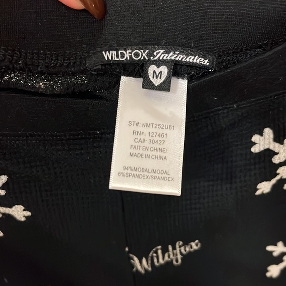 Wildfox intimates snowflake ❄️ comfy waffle joggers - Picture 4 of 5